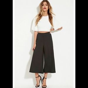 Forever 21 Calf-length Woven Pallazo Pants